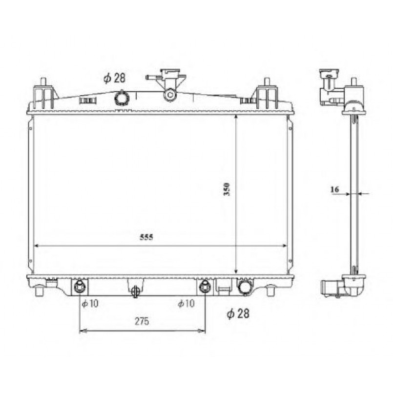 53850 NRF Радіатор охолодження — фото товара