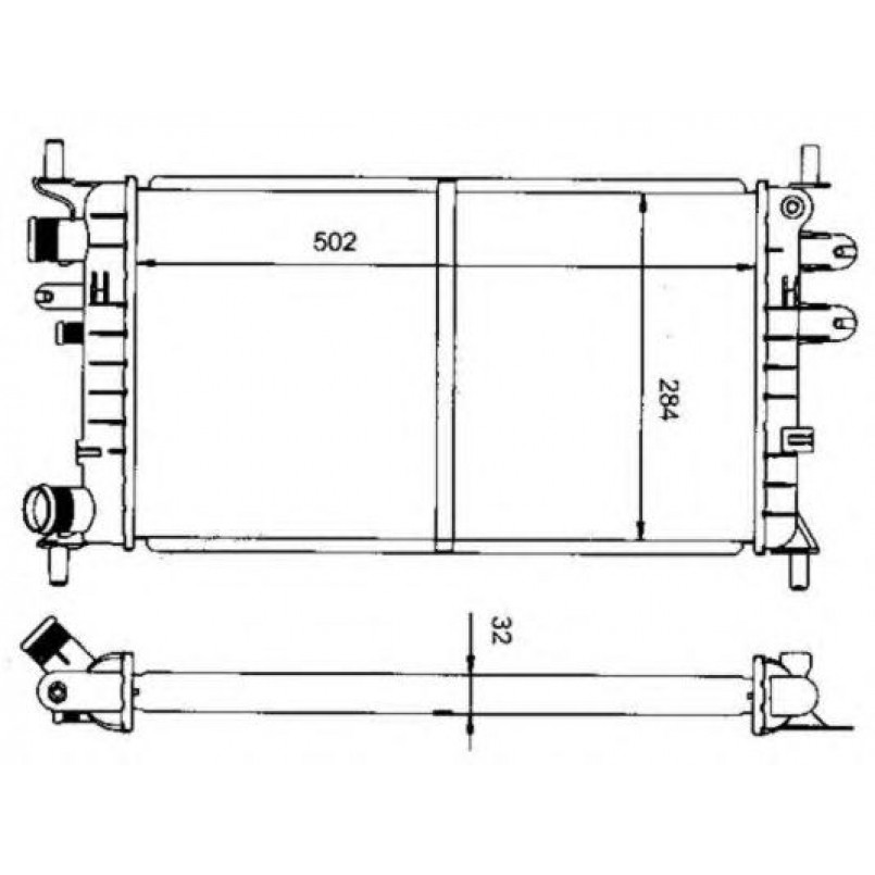 50100 NRF Радіатор охолодження — фото товара