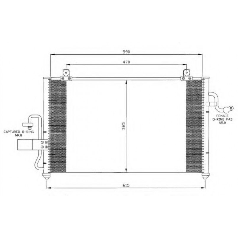 35425 NRF Радіатор кондиціонера — фото товара №1