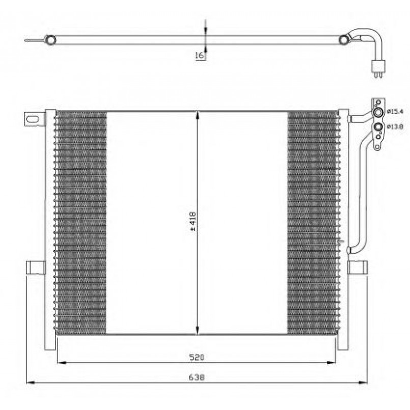 35589 NRF Радіатор кондиціонера — фото товара №1