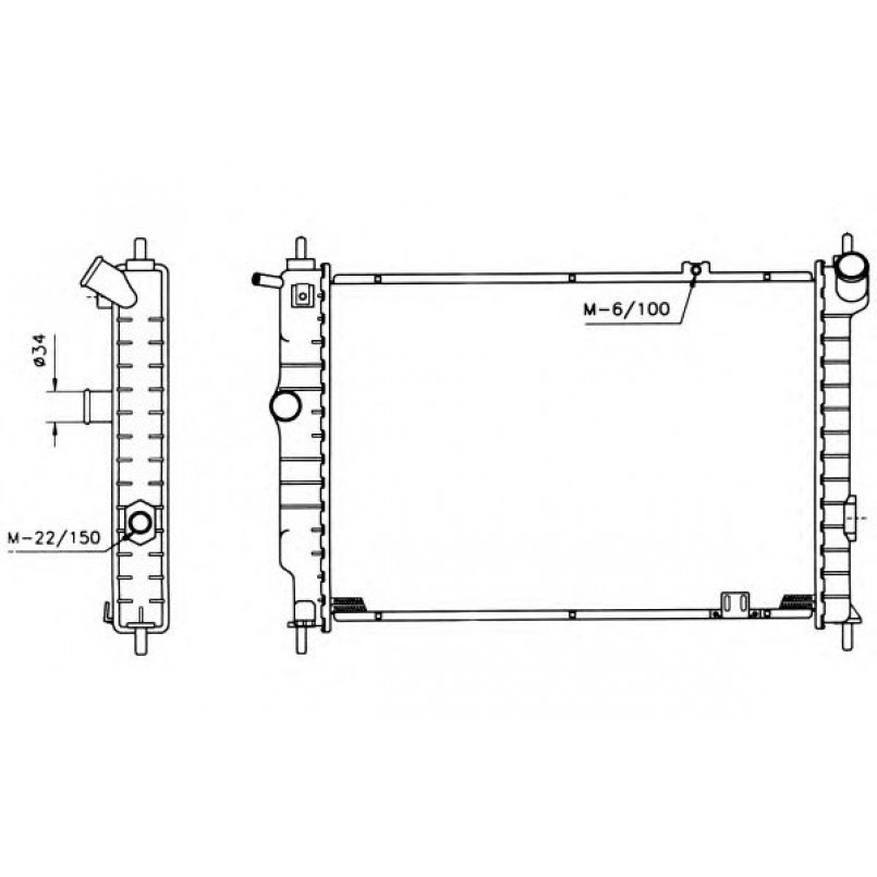 504647 NRF Радіатор охолоджування — фото товара №3