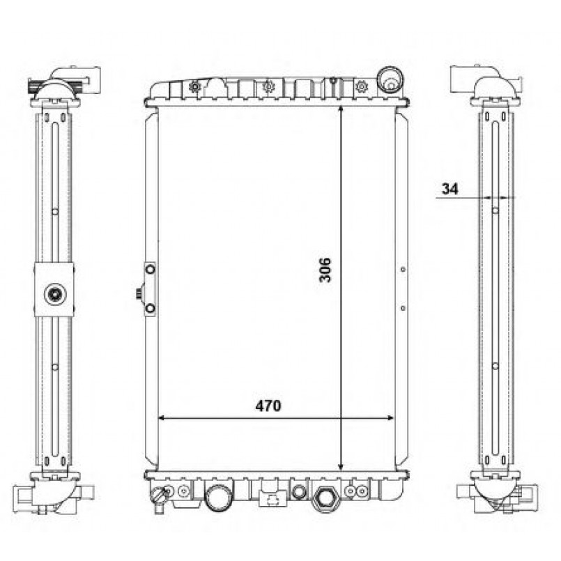 56123 NRF Радіатор охолоджування — фото товара