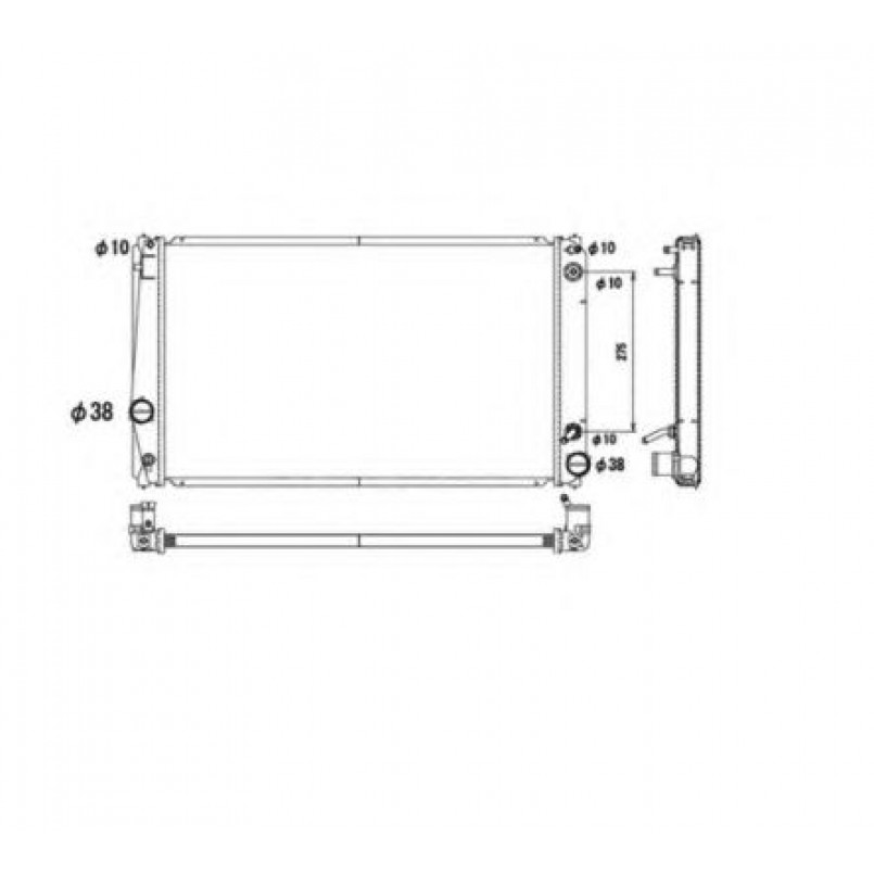 53590 NRF Радіатор охолодження — фото товара