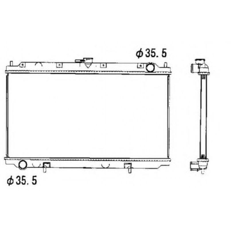 52069 NRF Радіатор охолодження — фото товара №3