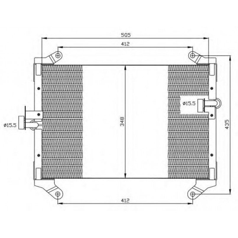 35494 NRF Радіатор кондиціонера — фото товара №1