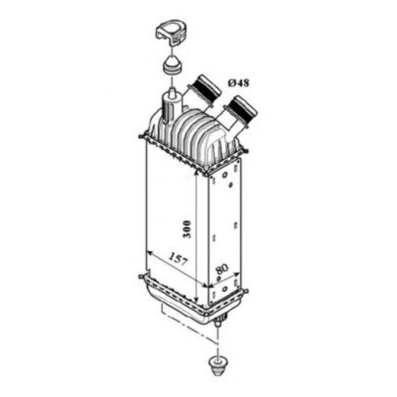 30193 NRF Інтеркулер PSA Expert/Jumpy/Scudo 1.6D/Hdi 07- — фото товара
