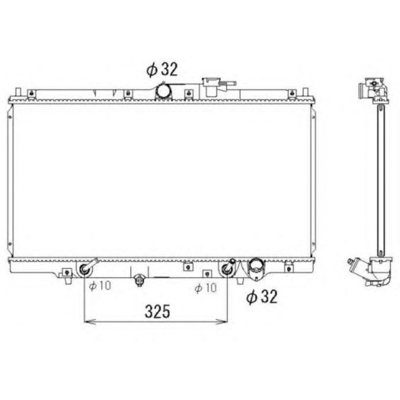 53328 NRF Радіатор охолодження — фото товара