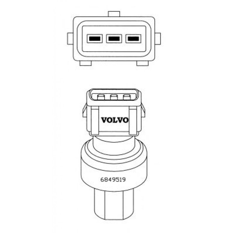 38934 NRF Пневмовимикач AC — фото товара