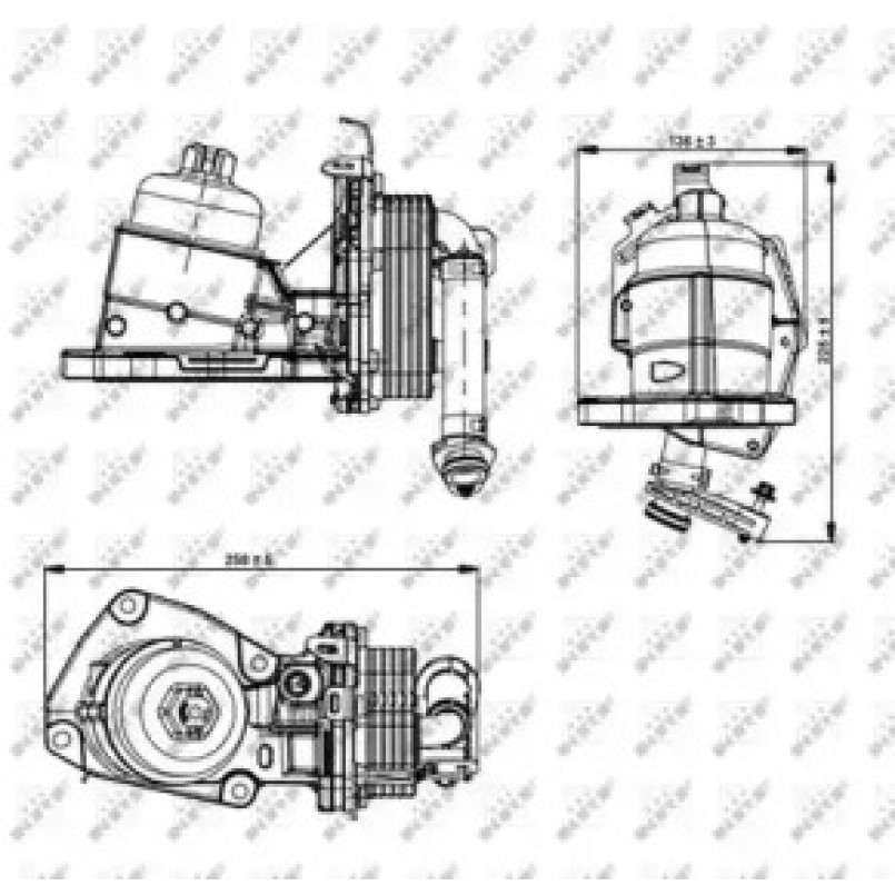 31354 NRF Радіатор масляний — фото товара