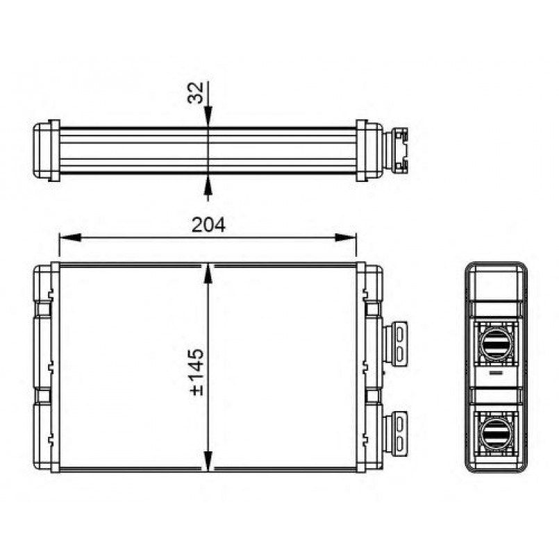 54295 NRF Радіатор опалення — фото товара №2