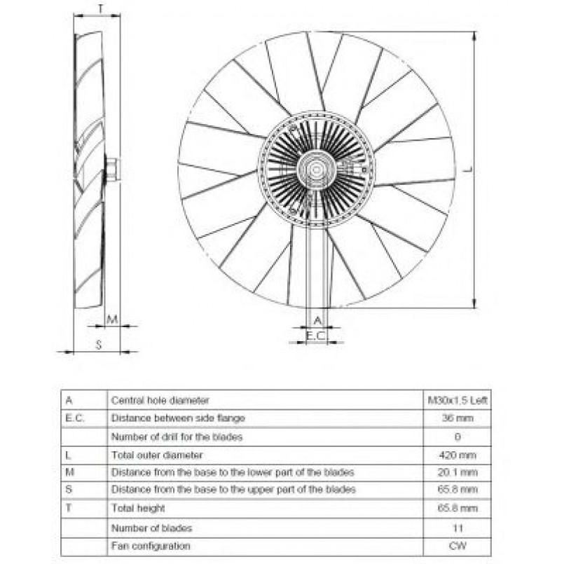 49542 NRF Віскомуфта вентилятора — фото товара №4