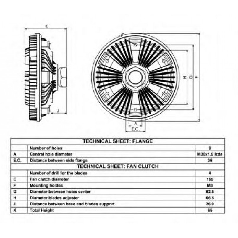 49040 NRF Віскомуфта вентилятора — фото товара №1