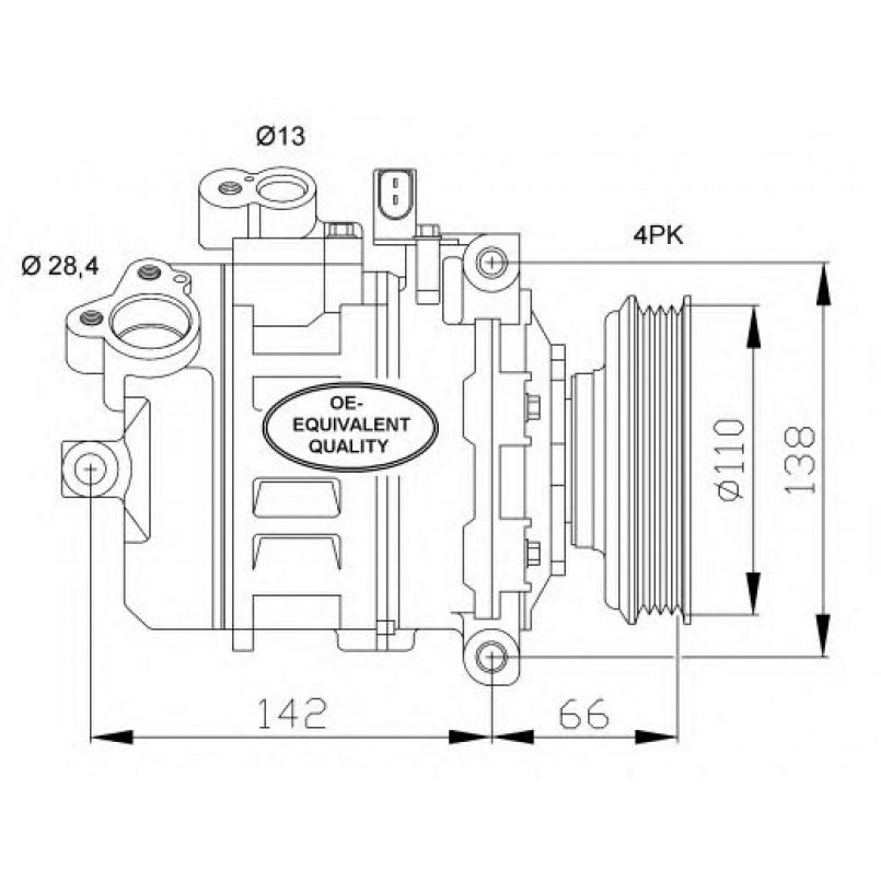 32106 NRF Компресор кондиціонера — фото товара №1
