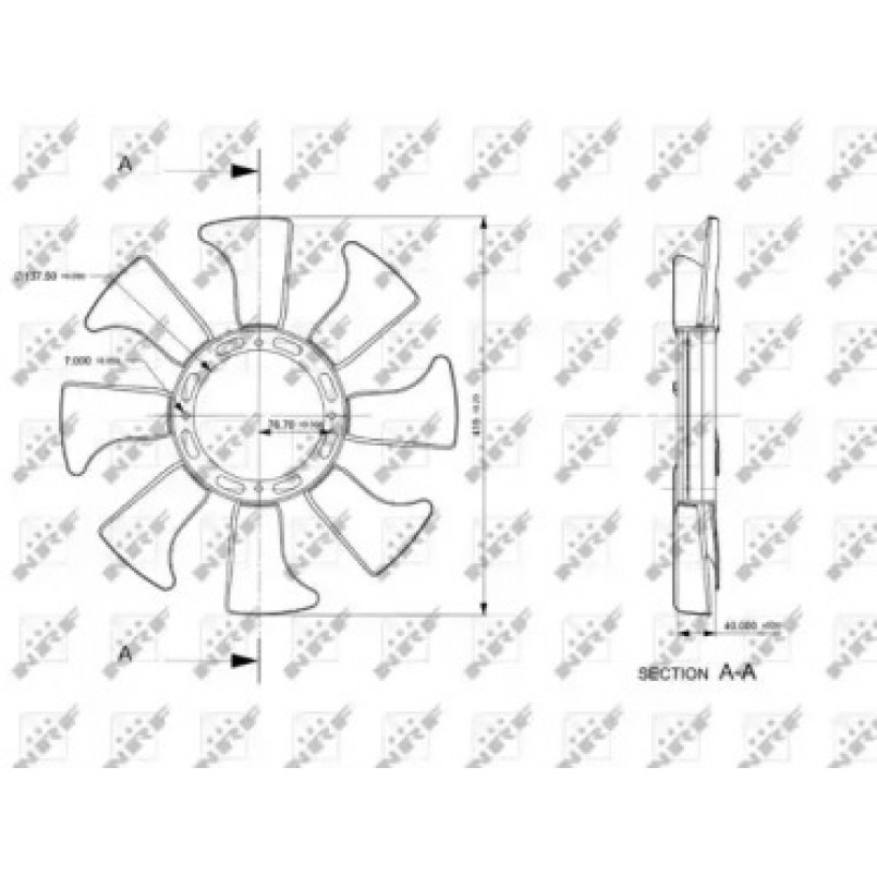 49867 NRF Крильчатка вентилятора — фото товара №1