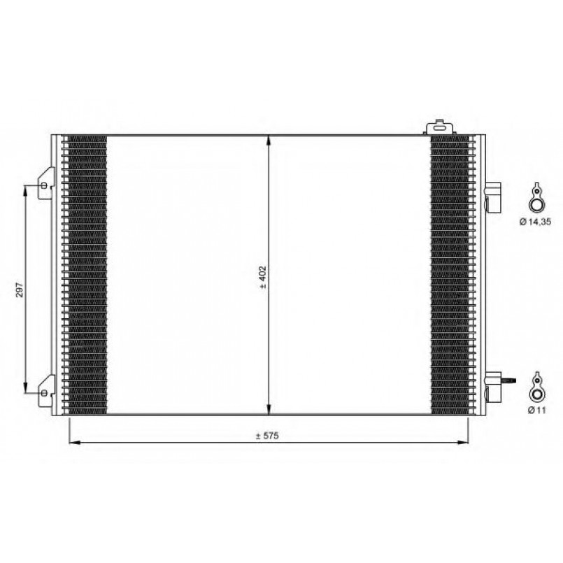 35545 NRF Радіатор кондиціонера — фото товара №3