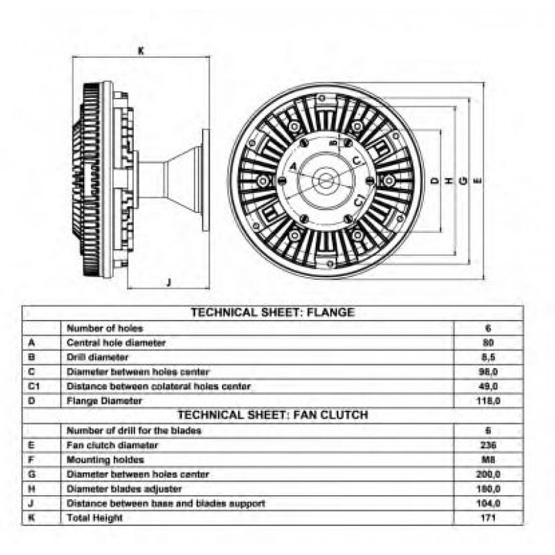 49041 NRF Віскомуфта вентилятора — фото товара №1