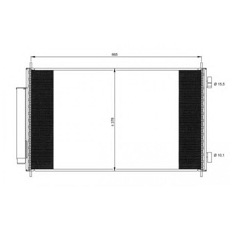 35864 NRF Радіатор кондиціонера — фото товара №1