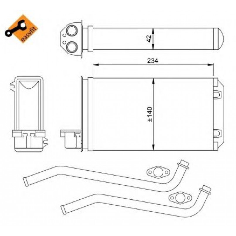58617 NRF Радіатор опалення — фото товара №2