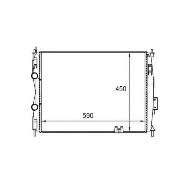 58461 NRF Радіатор охолодження — фото товара