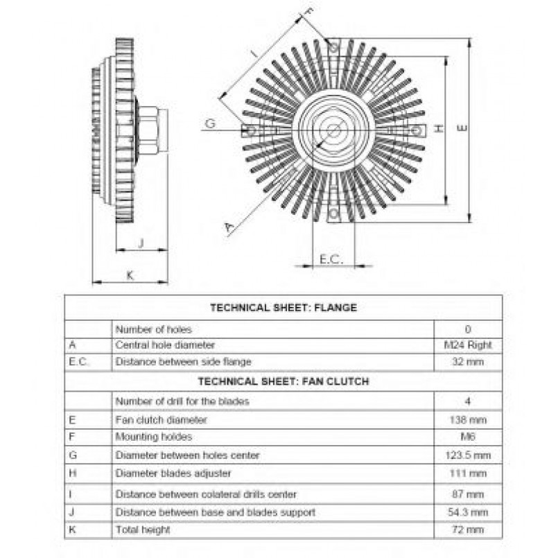 49521 NRF Віскомуфта вентилятора — фото товара №4