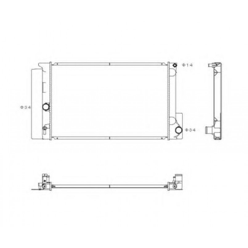 53763 NRF Радіатор охолодження — фото товара