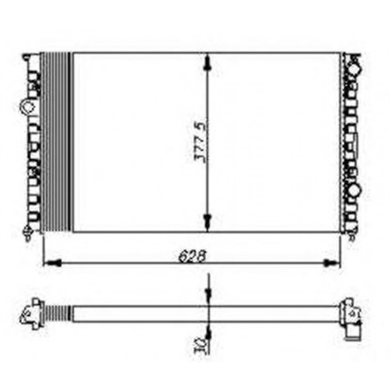 54693 NRF Радіатор охолодження — фото товара