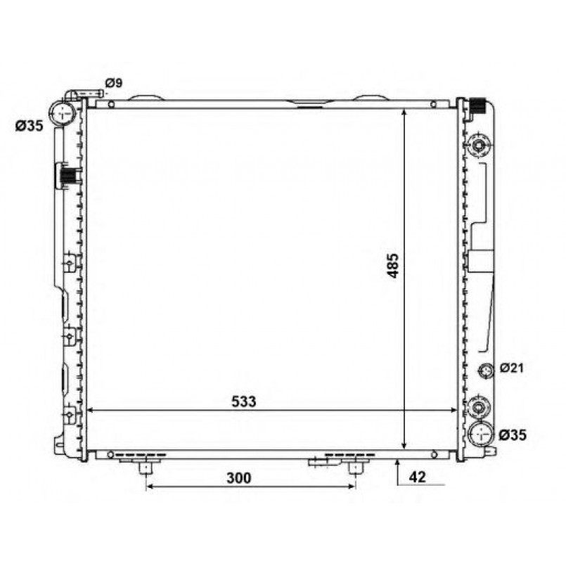 58164 NRF Радіатор охолодження — фото товара №3