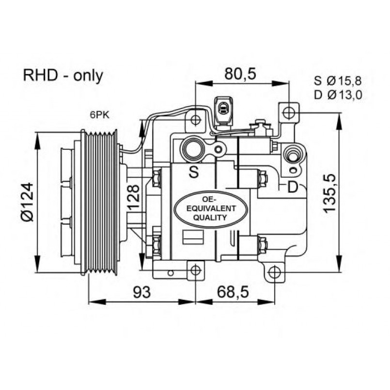 32408 NRF Компресор кондиціонера — фото товара №1