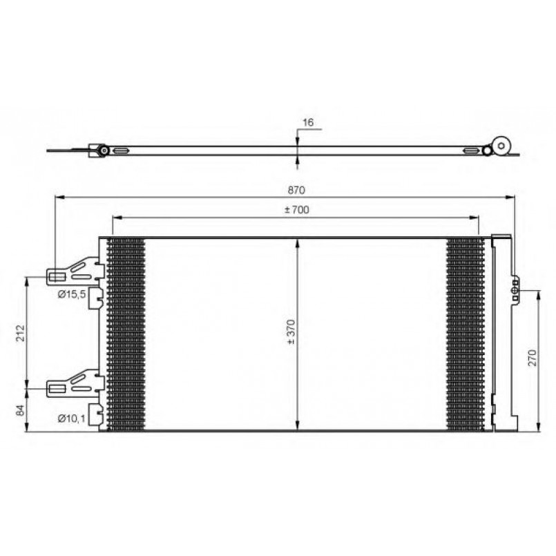 35895 NRF Радіатор кондиціонера — фото товара №1