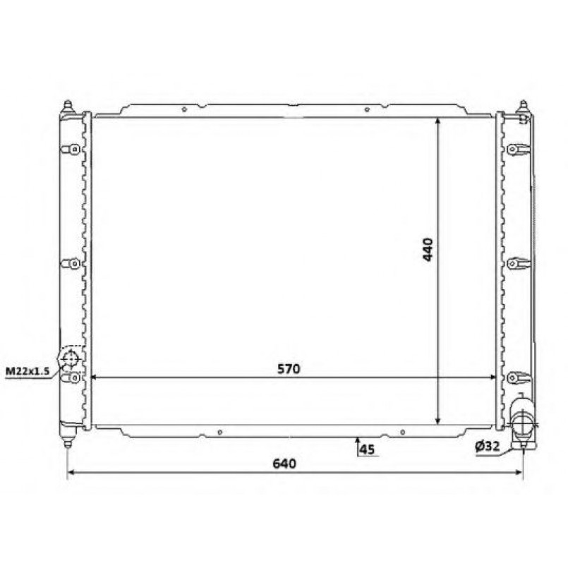 53944 NRF Радіатор охолодження — фото товара