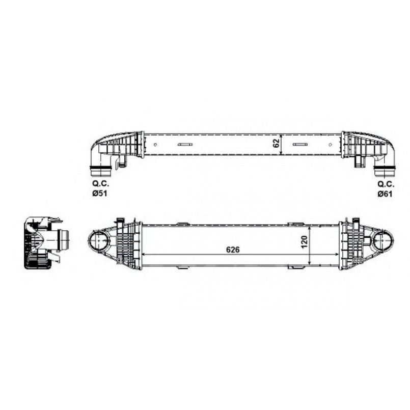30506 NRF Інтеркуллер — фото товара №1
