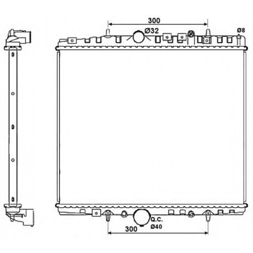 58315 NRF Радіатор охолодження — фото товара №1