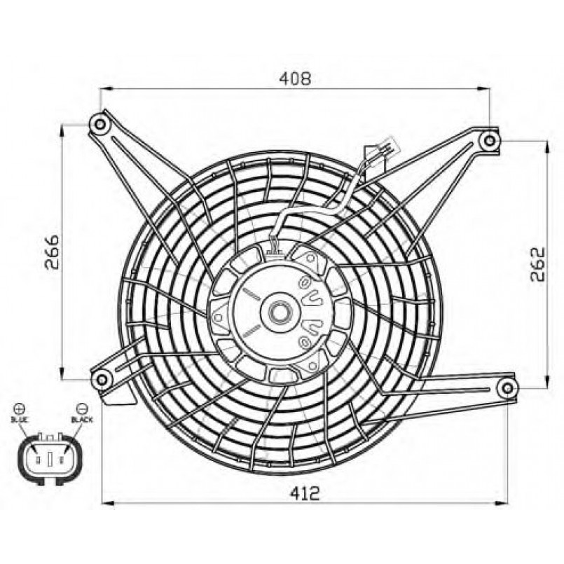47468 NRF Вентилятор Радіатора — фото товара №2
