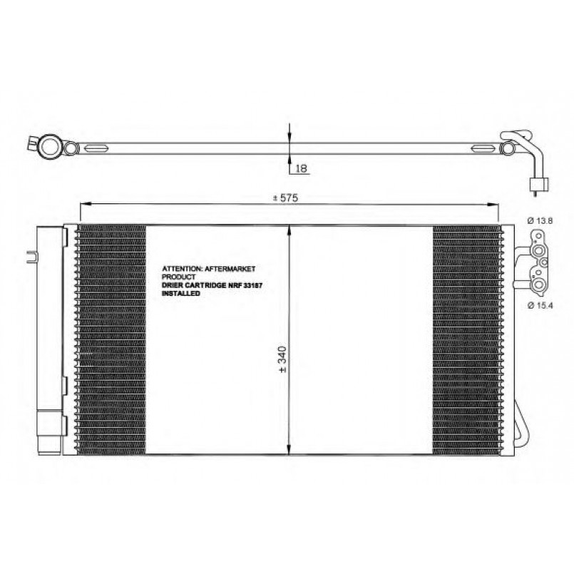 35773 NRF Радіатор кондиціонера — фото товара №1
