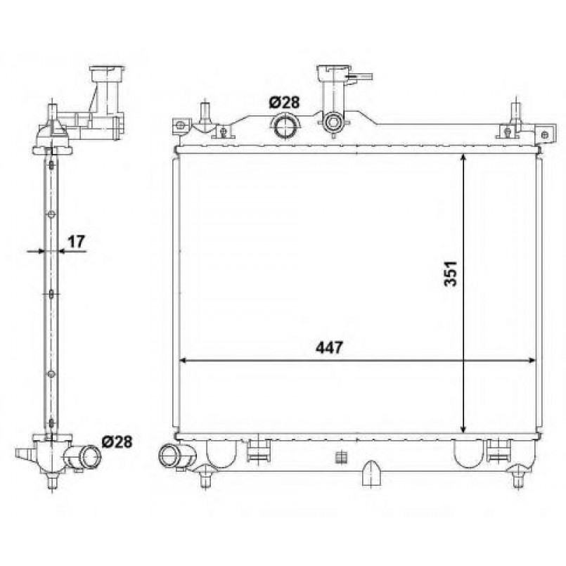 53029 NRF Радіатор охолодження — фото товара №3