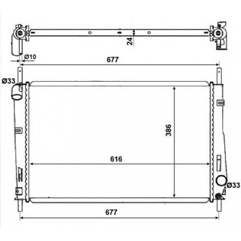 58272 NRF Радіатор охолодження — фото товара