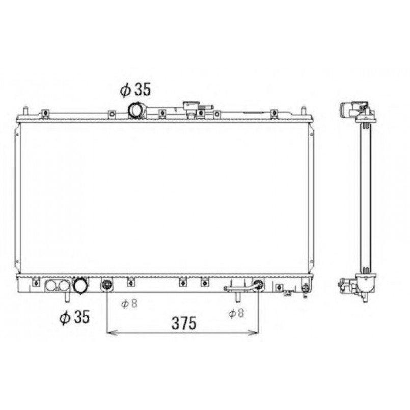 53313 NRF Радіатор охолодження — фото товара