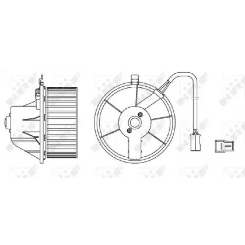 34152 NRF Вентилятор кабіни кондиціонера — фото товара