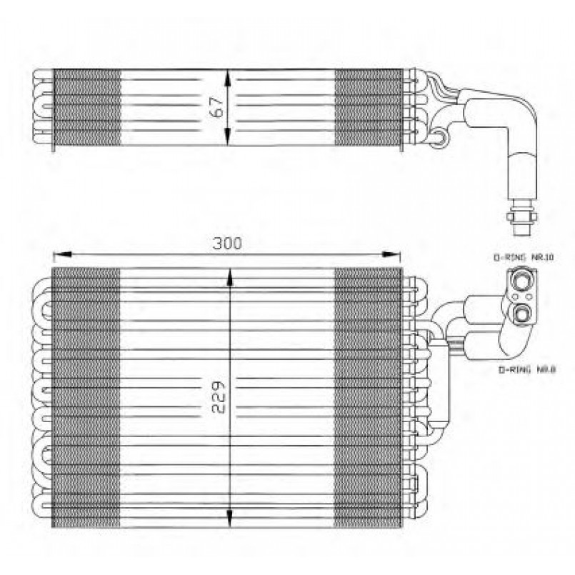 36030 NRF Випарювач кондиціонера — фото товара №1