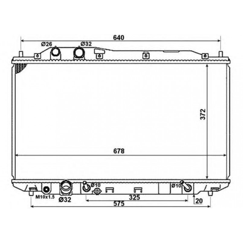 58379 NRF Радіатор охолодження — фото товара