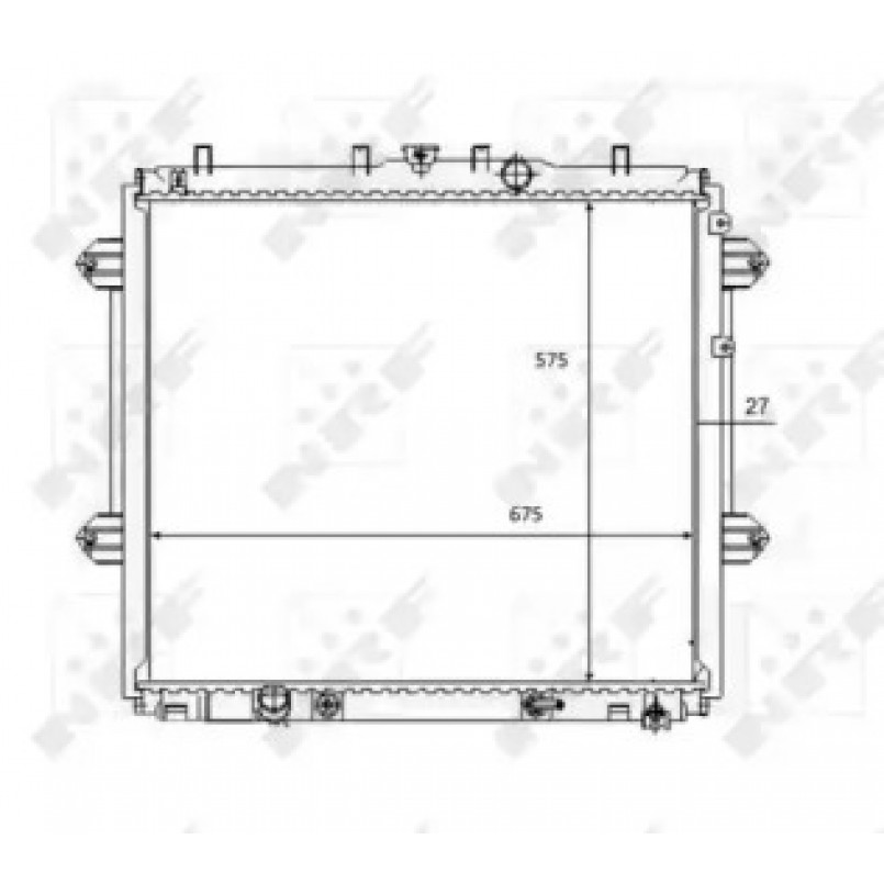 59080 NRF Радіатор охолодження — фото товара №1