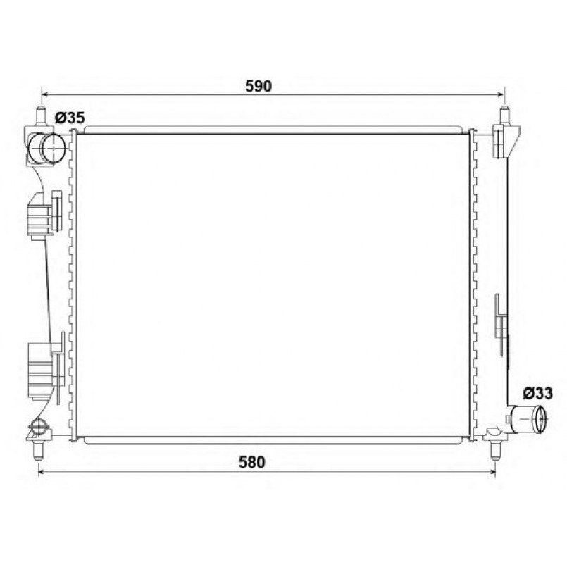 53166 NRF Радіатор охолодження — фото товара