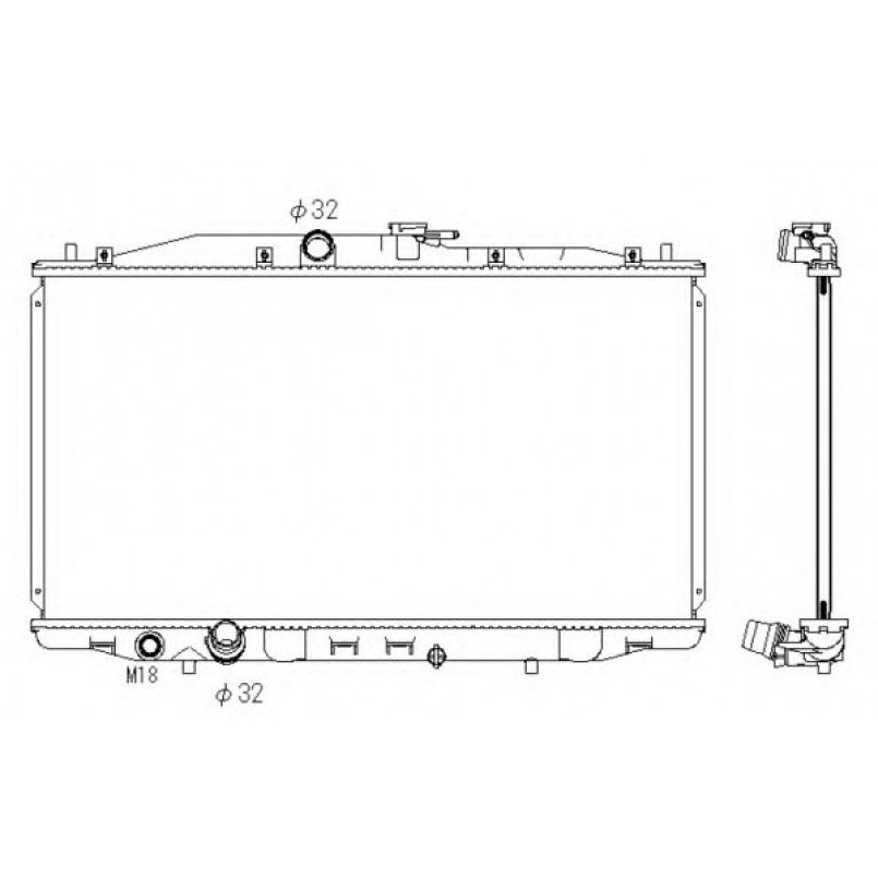 53392 NRF Радіатор охолодження — фото товара