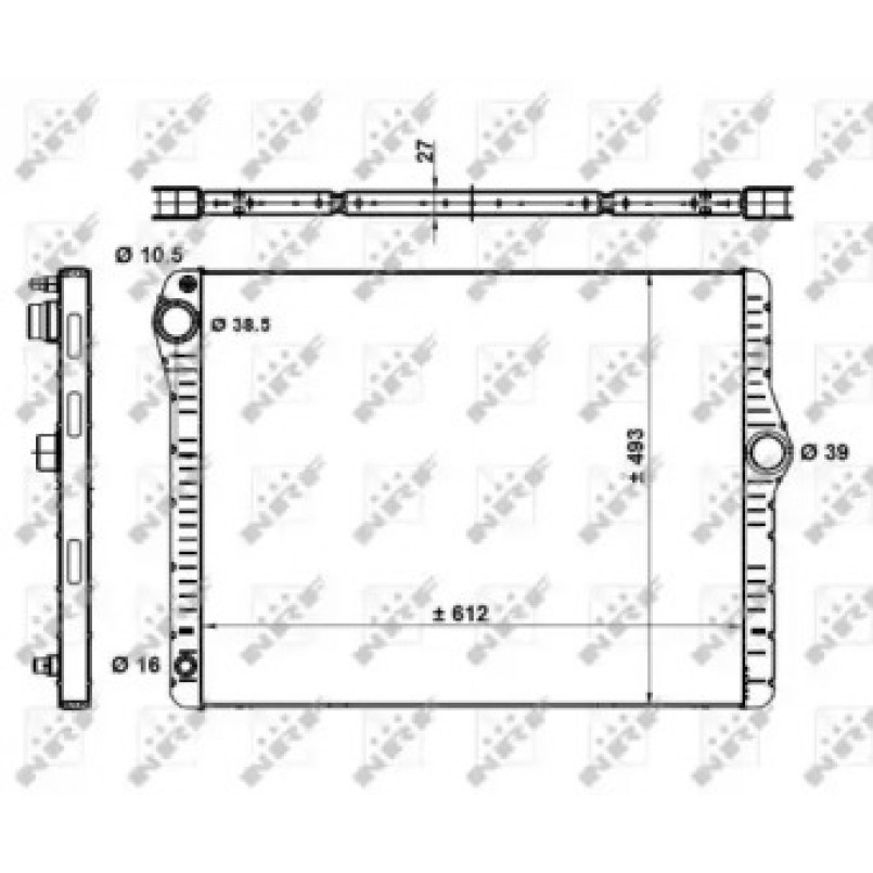 50479 NRF Радіатор охолодження — фото товара №1