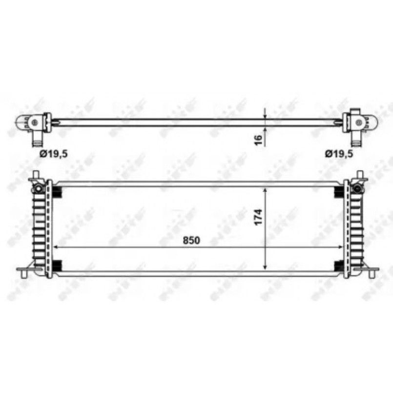 58790 NRF Радіатор охолодження — фото товара №1