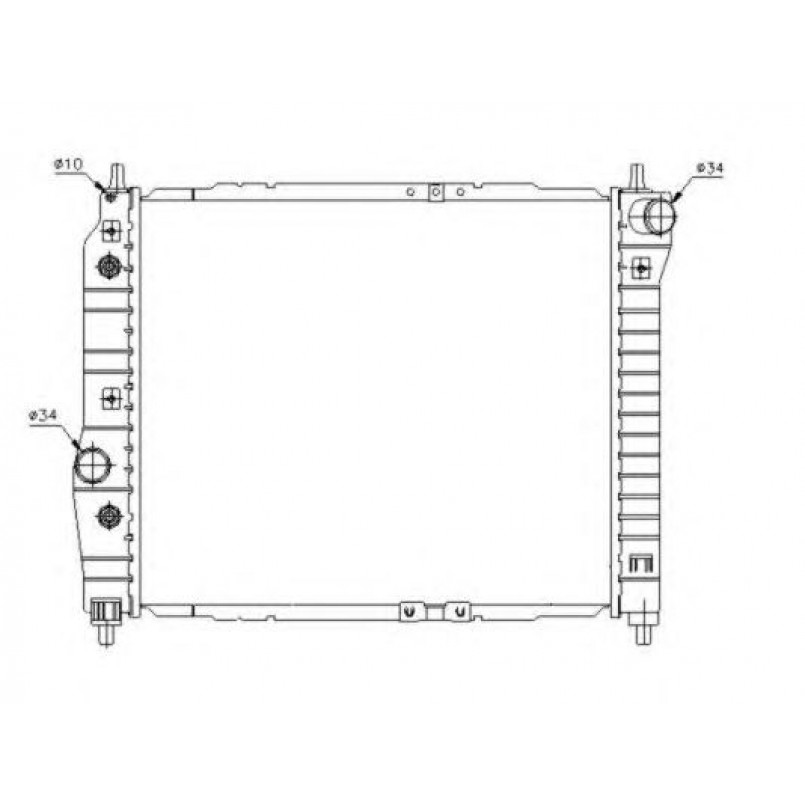 53638 NRF Радіатор охолодження — фото товара