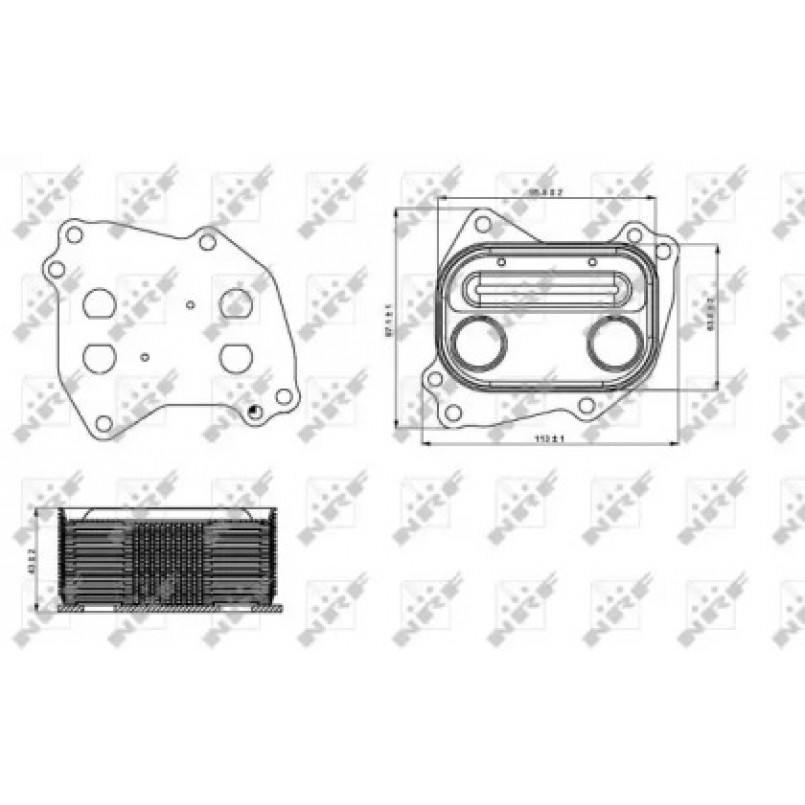31286 NRF Радіатор масляний — фото товара
