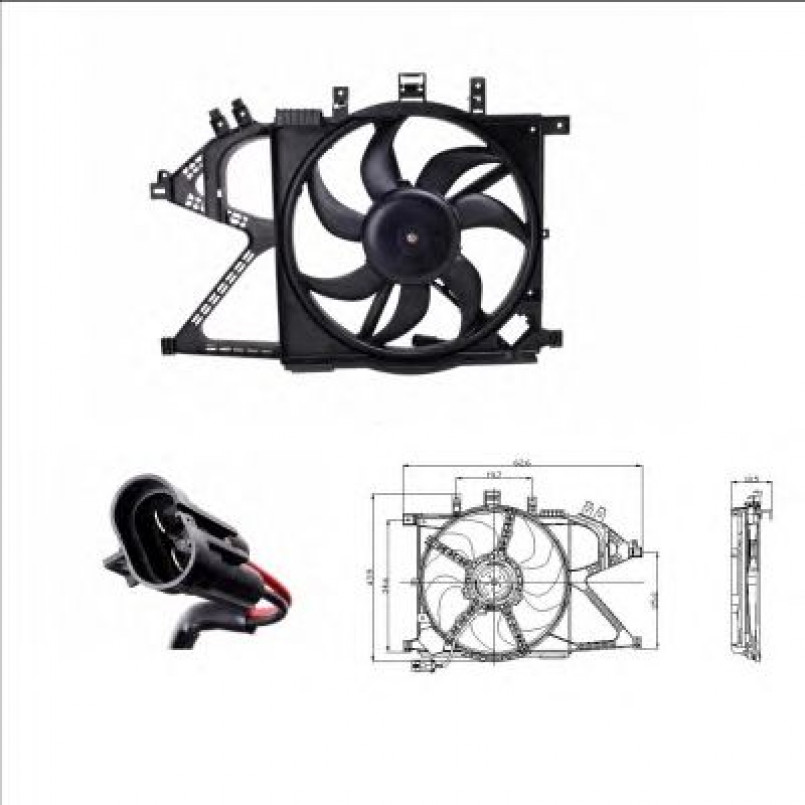 47012 NRF Вентилятор Радіатора — фото товара №2