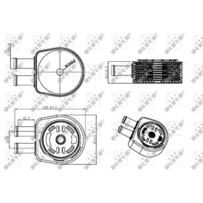 31310 NRF Радіатор масляний — фото товара