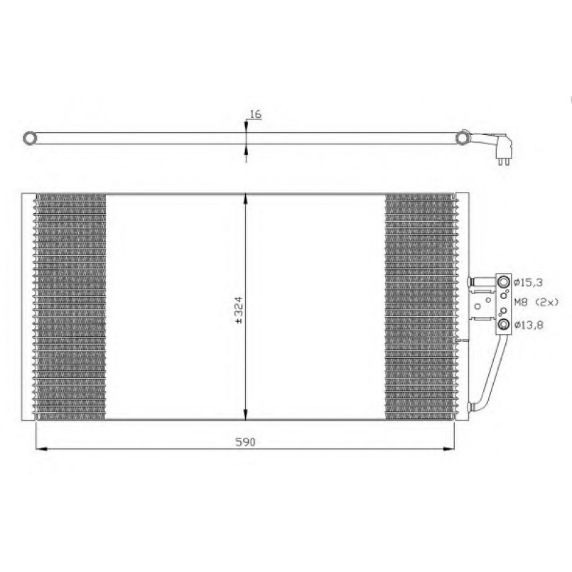 35295 NRF Радіатор кондиціонера — фото товара №1